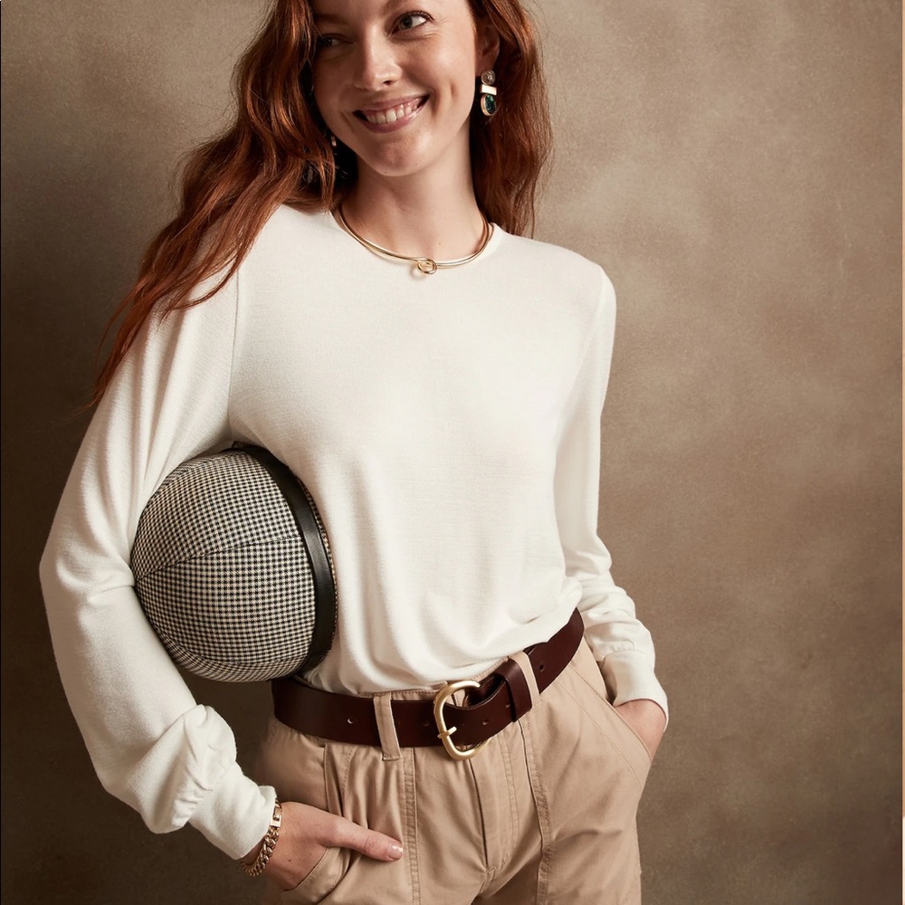 Banana Republic Factory LuxeSpun Puff Sleeve